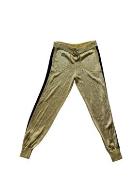 ✨ Bella Freud Gold Metallic Joggers ✨